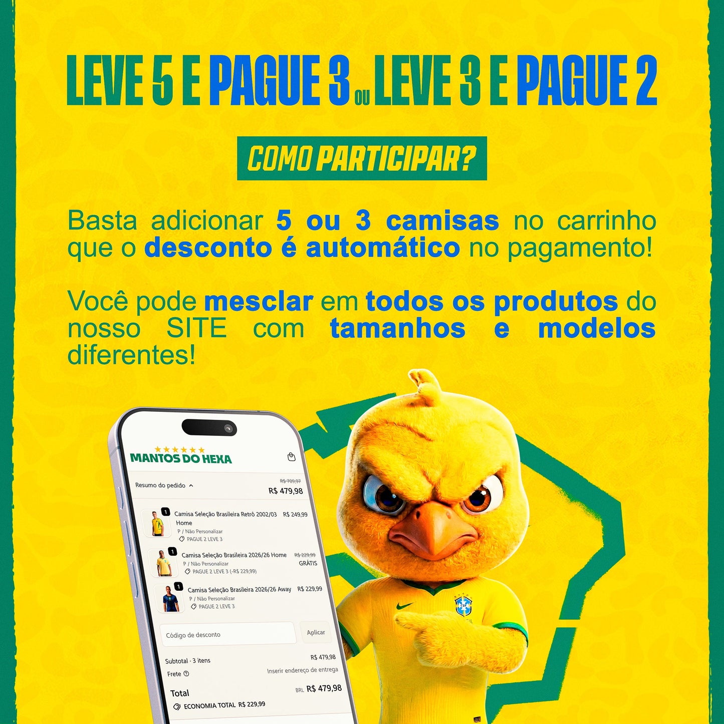 Camisa Seleção Brasileira Jogador 2026 Away